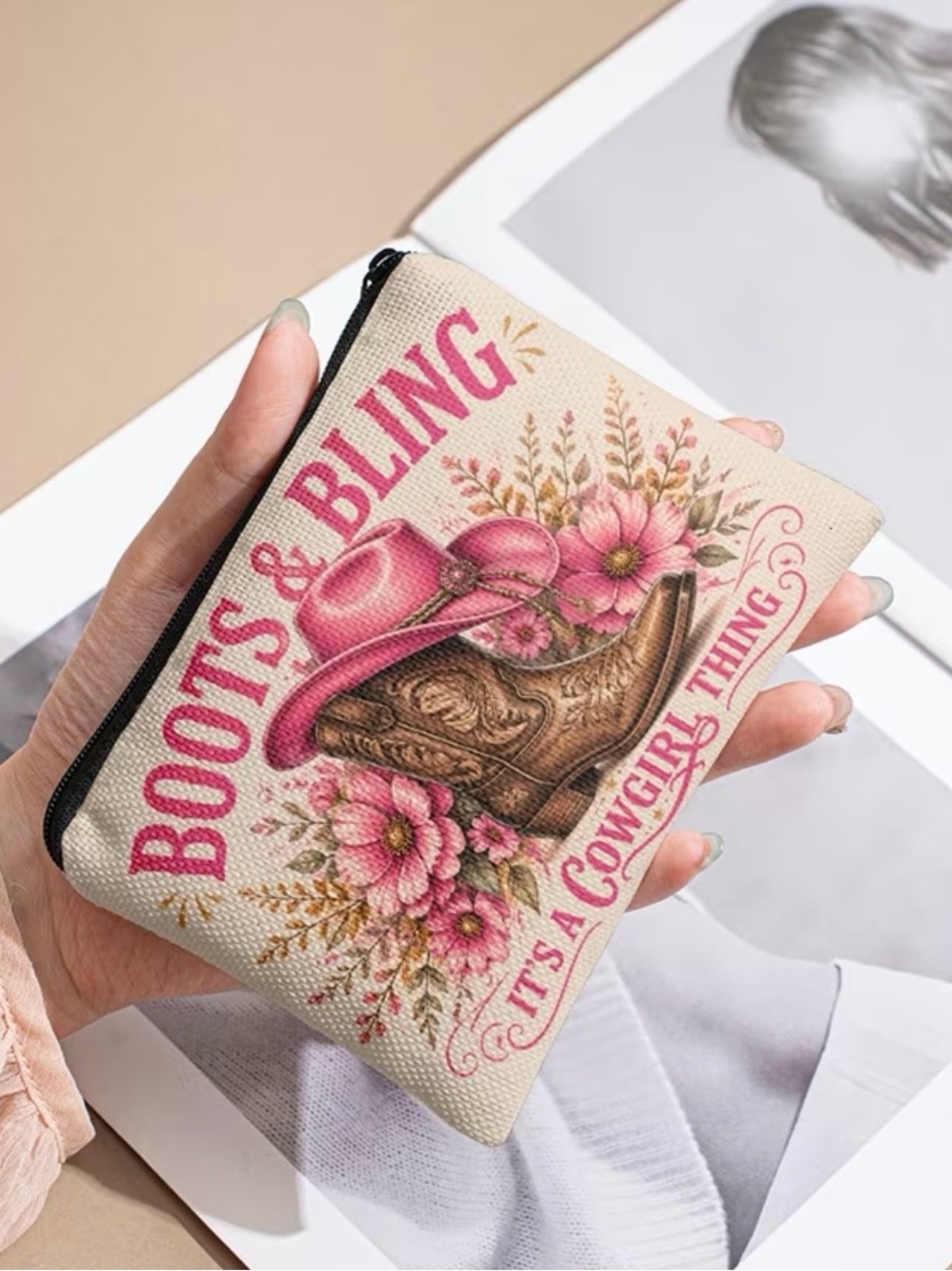 "Boots & Blung" Pouch